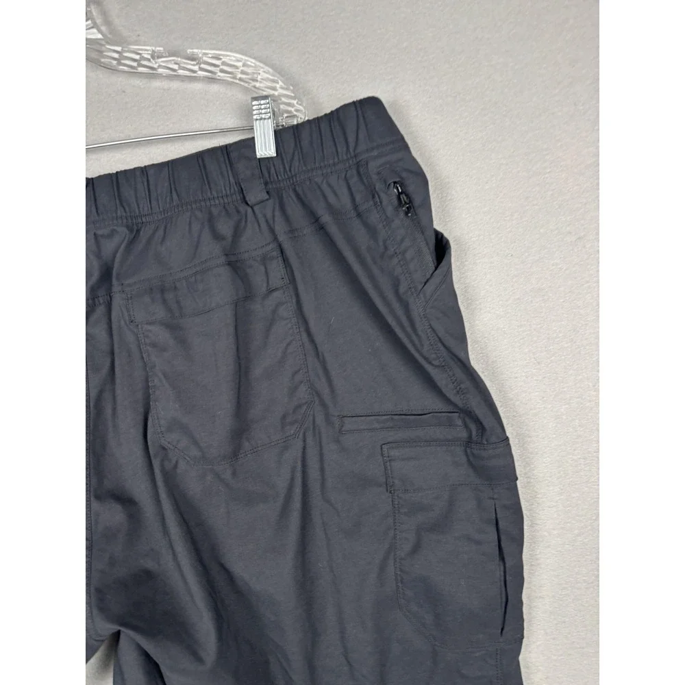 Duluth Trading Co Shorts Mens 2XLT Black Cargo Nylon Big & Tall 10 Inseam